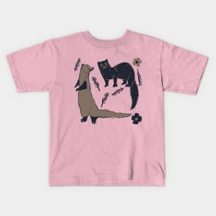 Fisher Martens Pattern in pink Kids T-Shirt